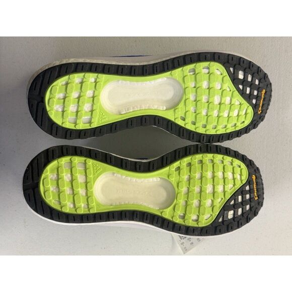 Adidas Solar Glide 4 Running Shoes Men Size 11 Blue Neon Green